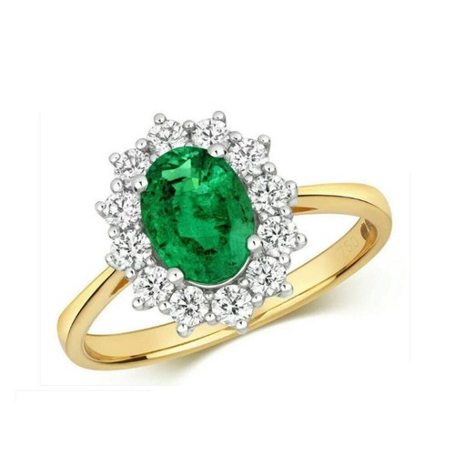 Bague véritable émeraude - , et