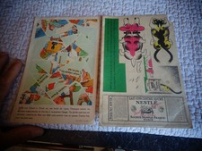 Puzzle découpi Nestlé Nescao ,figurine à monter  Chien Chat 