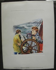 2 Anc. Litho Gravure  Pierre le GUEN de  BD Souviens toi Jonathan YVON MAUFFRET 