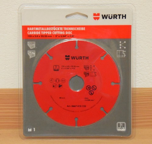 Würth disque trépan - disque,