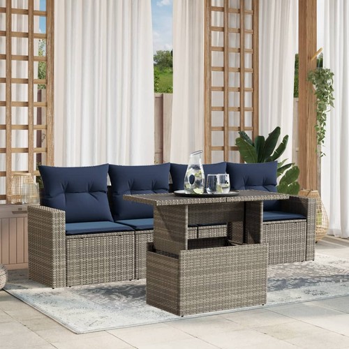 Salon jardin avec coussins - salon,