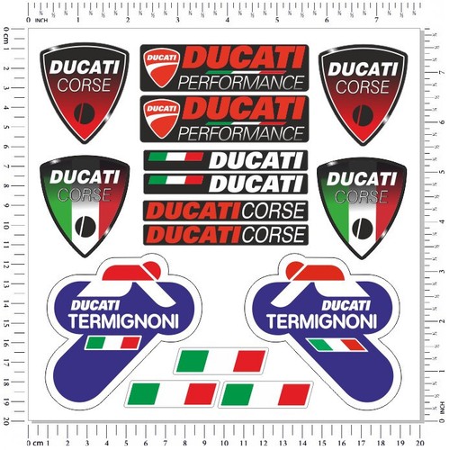 Ducati termignoni autocollants - ducati,