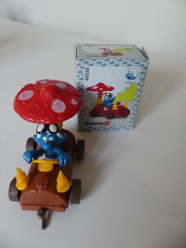 Schtroumpf figurine voiture - figurine,