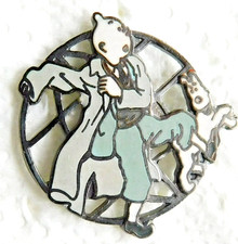 Pin's BD - TINTIN & MILOU - Objectif Tintin - Corner - (#A2)