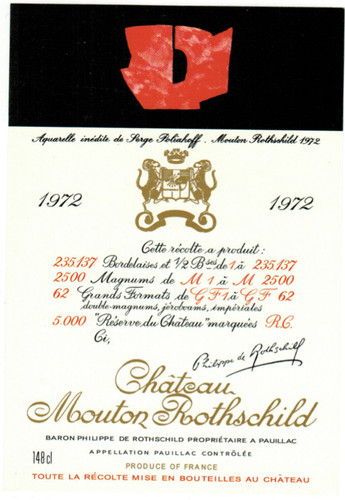 Etiquette château mouton - etiquette,
