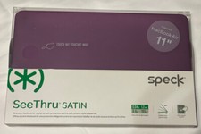 NWT Speck MacBook Air 11" Amethyst See-Thru Satin Snap Cover Case / Shell