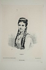 RIBET Portrait GRAVURE Eau