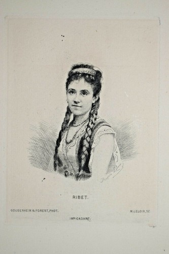 Ribet portrait gravure eau - ribet,