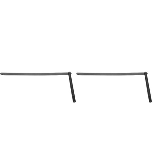 2pcs black cowbell clamp - black, zinc
