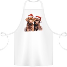 Tablier En Coton 100% Bio Pour Chiots Labrador Au Chocolat De Noël Xmas