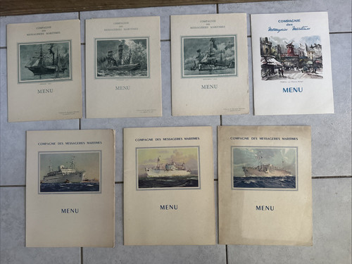 Lot menus anciens - lot,