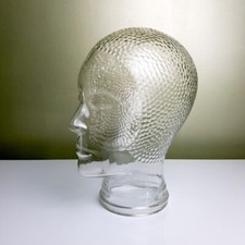 Marotte Fornasetti, tête à chapeau design en verre moulé SANS DEFAUT