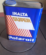 ancien bidon d'huile polaroil inalta super ....déco garage collection
