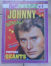 revue JOHNNY HALLYDAY FLASH STAR N° 1 POSTERS GEANTS
