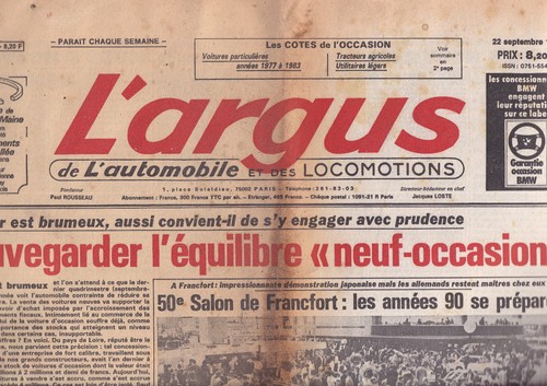 Argus 2850 50e salon - l'argus,