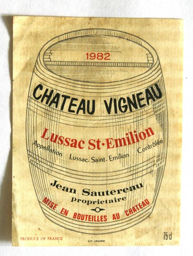 étiquette vin château - Étiquette,