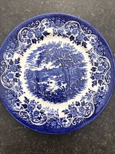 R} Assiette ancienne Faïence