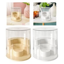 Boîte de rangement transparente pour figurines, poupées, petits jouets,