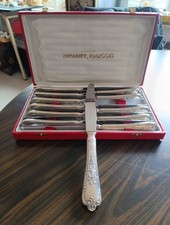 coffret 12 couteaux style Louis XV Marly FRIONNET François Metal Argenté 25,5cm