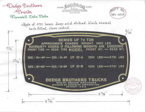 Plaque données laiton - plaque,