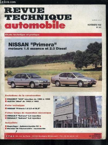 Revue technique automobile - technique,