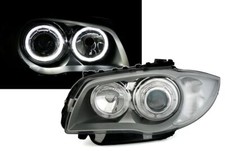 Pour BMW 1er E81 E82 E87 E88 2004-2009 Ange Yeux Phares Blanc LED Anneaux