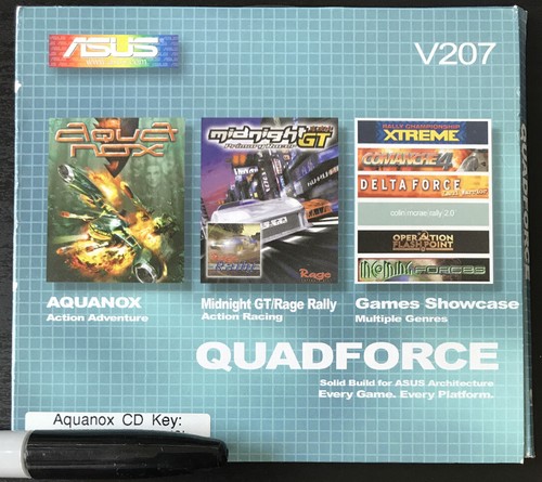 Asus quadforce slipcase - asus, cd