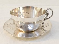 TASSE a THE  Dejeuner en Metal argenté