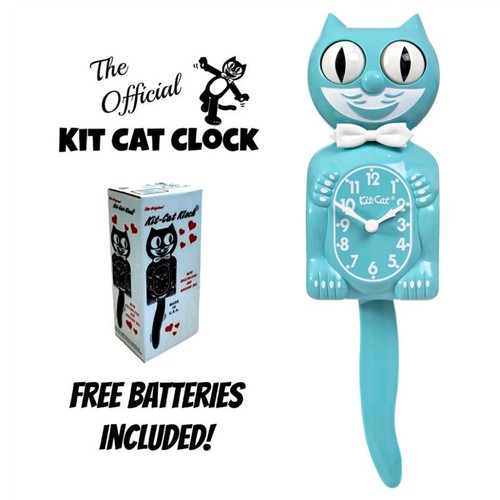 Vibrant blue turquoise kit cat - blue,