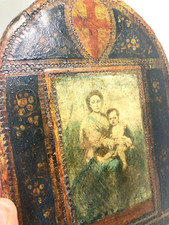 Objet ancien cadre religieux