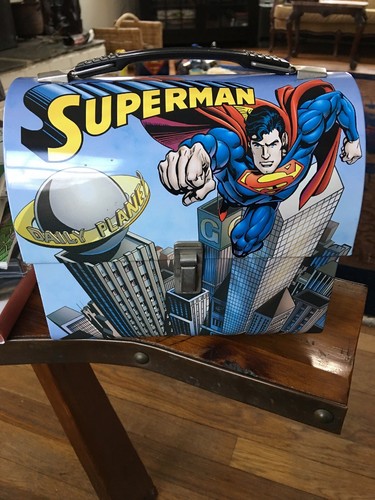 Superman metal dome lunchbox - superman,