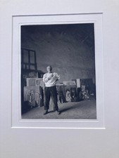 ARNOLD NEWMAN - BELLE PHOTOGRAPHIE  PICASSO- VALLAURIS 1954 PROCEDÉ  AU CHARBON