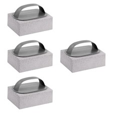 Lot de 4 blocs de nettoyage pour barbecue, pierre nettoyage pour piscines et