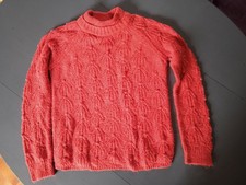 pull rouge corail Naf Naf M 38 neuf (mesures)