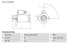 Bosch 0 986 017 300 Starter