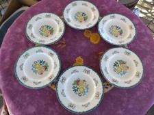 6 Assiettes Creuses Faience de