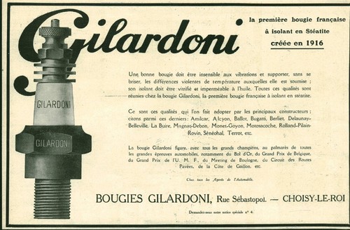 Publicité ancienne bougie