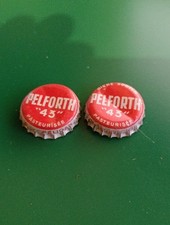 2 Ancienne Capsules Bière pelforth 43  pélican intérieur Liège