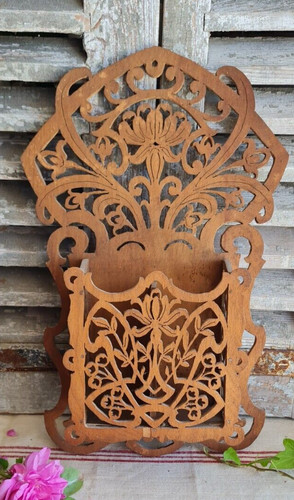 Ancienne etagere porte brosse - etagere,