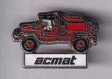 RARE PINS PIN'S .. POMPIER FIRE CAMION TRUCK 4X4 TOUT TERRAIN FORET ACMAT ~GA