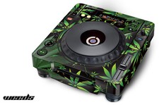 Autocollant Décalque Pour Platine Pioneer CDJ 800 MK2 Mixeur Audio Pro WEED K