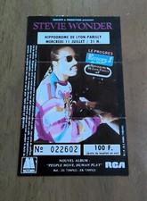 TICKET BILLET DE CONCERT