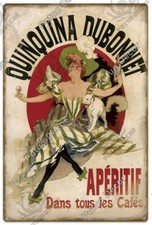 Plaque publicitaire en tôle "