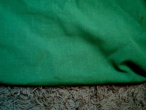 Coupe tissu lin vert - vert,