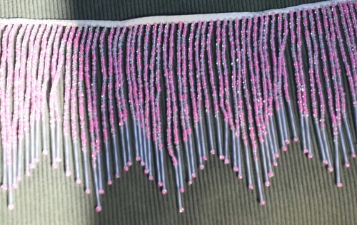 Frange perle verre - de,