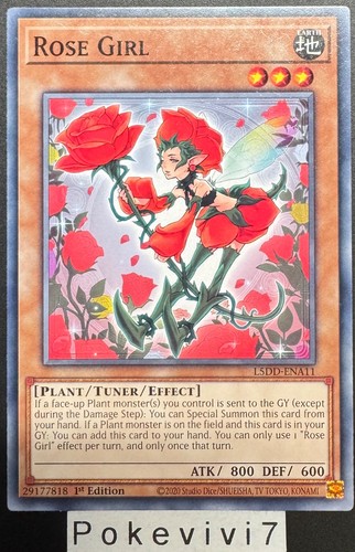 Carte rose girl - yu-gi-oh!,