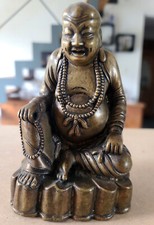 BOUDDHA RIEUR - Bronze doré -