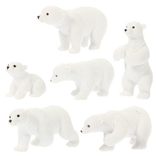 Pcs ours polaire - ours, figurine