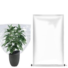 Couverture Film Plante Imperméable 2Pcs avec Cordon pour Arbustes Jeunes et Cul