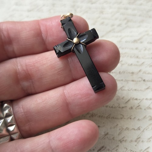 Pendentif croix et - en, or